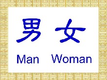Čínské znaky: Muž a žena
