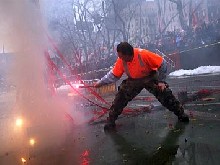 Ohňostroje na čínský Nový rok zhorší smogovou situaci (video)