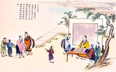 Čínská malba z dob Konfucia. (czech.cri.cn)