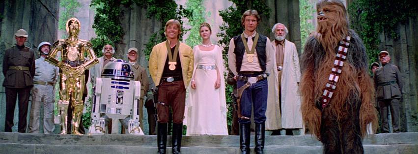 HISTORICKY PRVNÍ DÍL - Star Wars: Eposode IV - Nová naděje. (Facebook Star Wars)