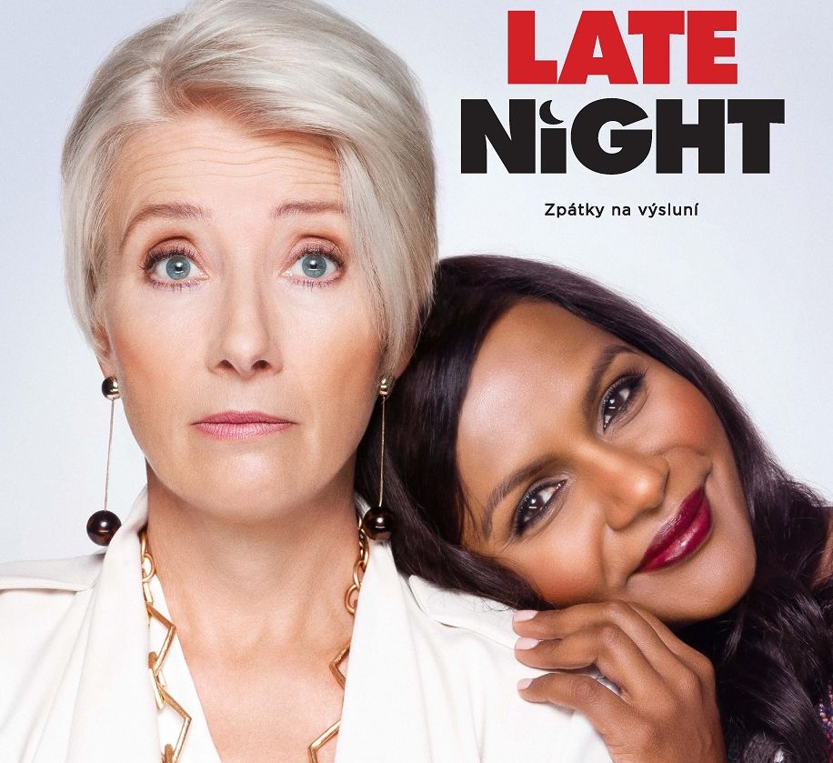 Plakát k filmu Late Night v hlavní roli s Emmou Thompsonovou. (Falcon.cz)
